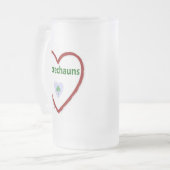 Liebe Leprechauns Mattglas Bierglas (Vorderseite Links)