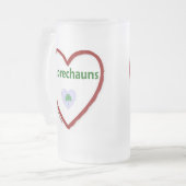 Liebe Leprechauns Mattglas Bierglas (Vorderseite Links)
