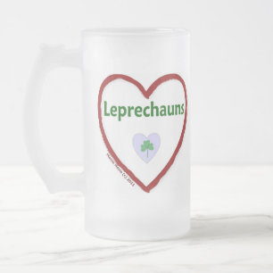 Liebe Leprechauns Mattglas Bierglas