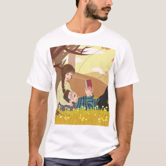 Liebe Lesen mit der Natur T-Shirt