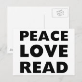 Liebe lesen postkarte (Vorne/Hinten)