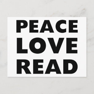 Liebe lesen postkarte