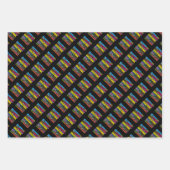 Liebe Lesen von Büchern - Genre Word Art Geschenkpapier Set (Vorderseite 2)