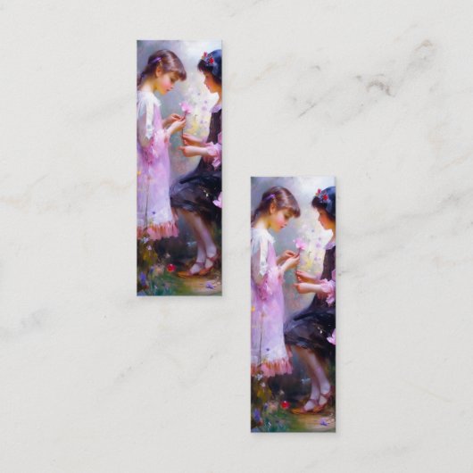 Liebe Lesezeichen Mini Visitenkarte (Vorne/Hinten)