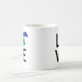 Liebe - Lesotho-Flagge Kaffeetasse (Mittel)