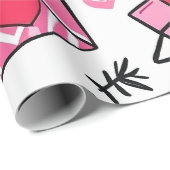 Liebe Letter Doodles Geschenkpapier (Rolleneckpunkt)