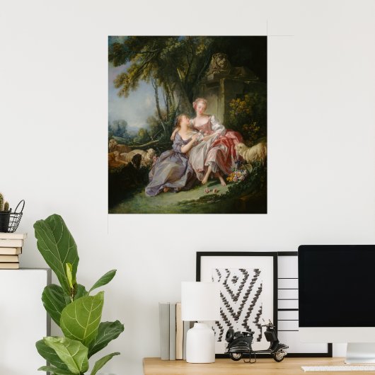 Liebe Letter - François Boucher Fine Art Poster (Heimbüro)