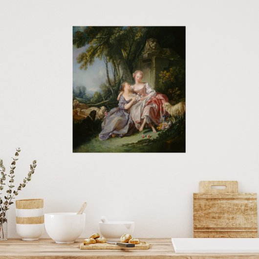 Liebe Letter - François Boucher Fine Art Poster (Küche)
