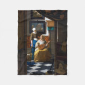 Liebe Letter, Johannes Vermeer Fleecedecke (Vorderseite)