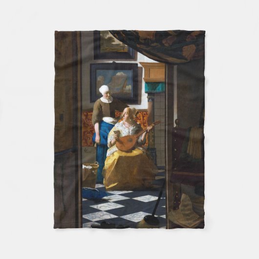 Liebe Letter, Johannes Vermeer Fleecedecke (Vorderseite)