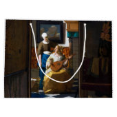 Liebe Letter, Johannes Vermeer Große Geschenktüte (Rückseite)