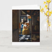 Liebe Letter, Johannes Vermeer Karte (Gelbe Blume)