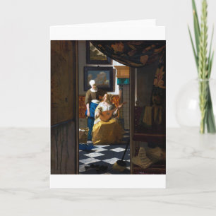 Liebe Letter, Johannes Vermeer Karte