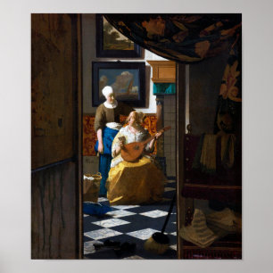Liebe Letter, Johannes Vermeer Poster