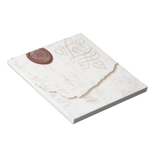 Liebe Letter Notepad Notizblock (angewinkelt)