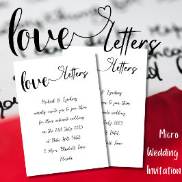 Liebe Letter SimpleInk Handgeschriebene Hochzeit Einladung