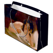 Liebe Letter (von Thomas Sully) Große Geschenktüte (Rückseite Schrägansicht)