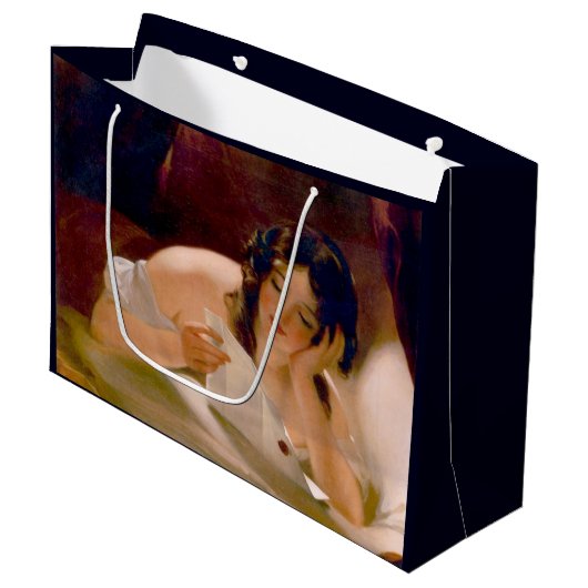 Liebe Letter (von Thomas Sully) Große Geschenktüte (Vorderseite Schrägansicht)