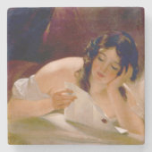 Liebe Letter (von Thomas Sully) Steinuntersetzer (Vorderseite)