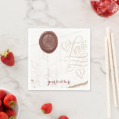 Liebe Letter Wedding Paper Napkin Set Serviette (Beispiel)
