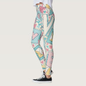 Liebe Letters Benutzerdefiniertes Muster Leggings (Links)