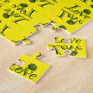 Liebe Letters: Fusion von Typografie und Natur Puzzle