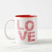 Liebe Letters-Red Zweifarbige Tasse (Links)