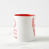 Liebe Letters-Red Zweifarbige Tasse (Mittel)