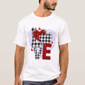Liebe Letters Valentine's Day T-Shirt (Vorderseite)