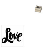 LIEBE Letting Distressed Calligraphy Valentine Gummistempel (Stempel)