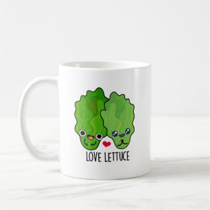 Liebe Lettuce Funny Veggie Pun Kaffeetasse