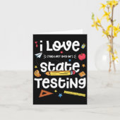Liebe (letzter Tag) Staat-Test Karte (Gelbe Blume)