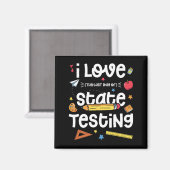 Liebe (letzter Tag) Staat-Test Magnet (Vorderseite/Rückseite)