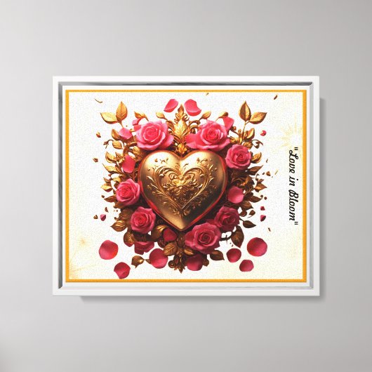 "Liebe leuchtet hell" Leinwanddruck (Vorderseite)