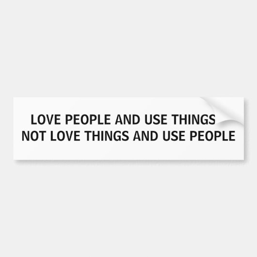 LIEBE-LEUTE UND GEBRAUCHS-SACHEN AUTOAUFKLEBER (Vorne)