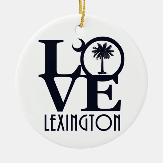LIEBE Lexington SC Keramik Ornament (Vorne)