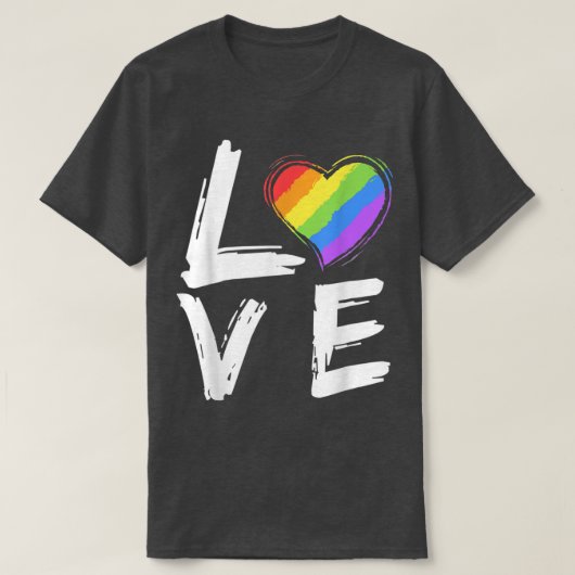 Liebe LGBT Pride Gay Lesbian Geschenke T-Shirt (Design vorne)