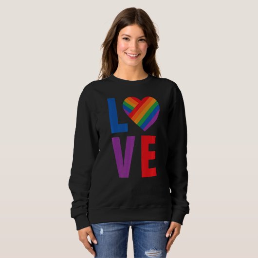 Liebe LGBT Pride Sweatshirt (Vorne ganz)
