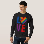 Liebe LGBT Pride Sweatshirt (Vorne ganz)