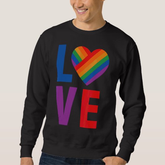 Liebe LGBT Pride Sweatshirt (Vorderseite)