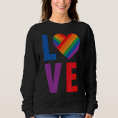 Liebe LGBT Pride Sweatshirt (Vorderseite)