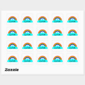 Liebe - LGBT Rainbow Quadratischer Aufkleber (Blatt)