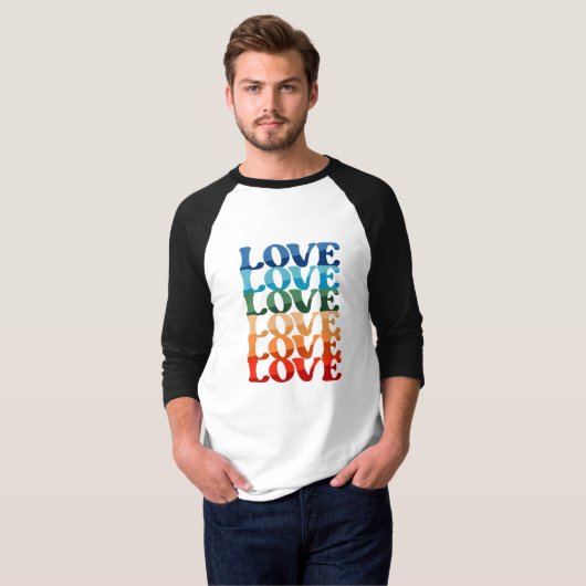 Liebe | LGBT-Regenbogen-Monat T-Shirt (Vorne ganz)