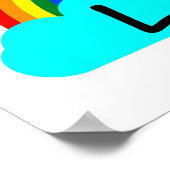Liebe - LGBT Regenbogen Poster (Ecke)