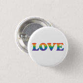 Liebe LGBTQIA Rainbow Pride Button (Vorne & Hinten)