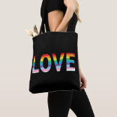LIEBE LGBTQIA Regenbogenflagge, Pride Trendy Tote Tasche (Von Nahem)