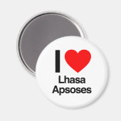 Liebe lhasa apsoses magnet (Vorderseite/Rückseite)