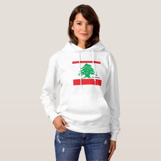 Liebe Libanon Hoodie, Libanesische Flaggenpatriote Hoodie (Vorne ganz)