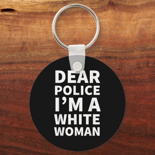 Liebe Lice, ich bin eine weiße Frau Schlüsselanhänger (Vorderseite)