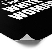 Liebe Lice Ich bin eine Weiße Shirt Funny Geschenk Poster (Ecke)